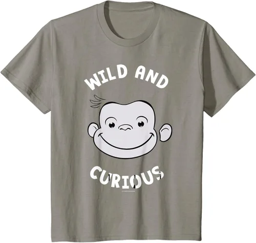 Vista 34 de Curious George Camiseta Big Face Wild and Curious Negro