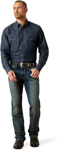 Vista 3 de ARIAT Rebar M4 - Pantalones de trabajo de lona elástica para hombre