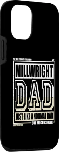 Vista 3 de Funda para iPhone 13 Like A Normal Dad Father Millwright