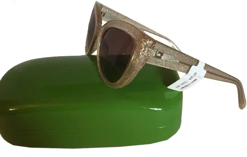 Vista 2 de Kate Spade New York Gafas de sol Labrenda Gold Glitter, Oro