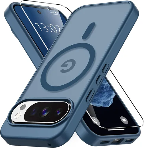 Vista 44 de Vansdon Funda para Samsung Galaxy S24 Plus, S25 Plus, S26 Plus, azul marino