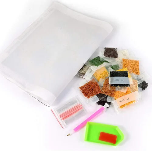 Vista 5 de KTHOFCY Kits de pintura de diamantes 5D para adultos y niños, bordado de hongos trippy con punta de cruz, pinturas de diamantes de imitación