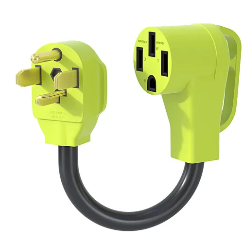 Vista 6 de Adaptador NEMA 10-30P a 14-50R EV, enchufe de secadora de 30 amperios a cable adaptador de cargador EV de 50 amperios, para carga de nivel 2