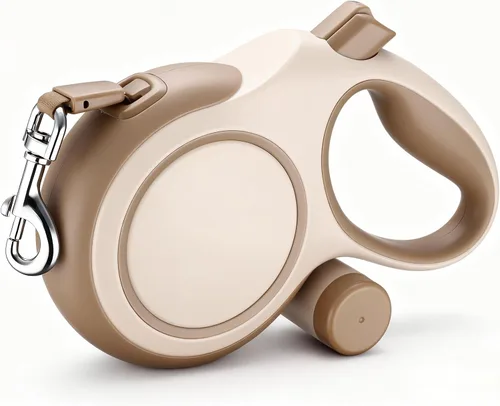 Vista 11 de Segarty Correa retráctil para perro de 16 pies con soporte desmontable para bolsa de excrementos, correa para caminar de 16.4 ft para mascotas