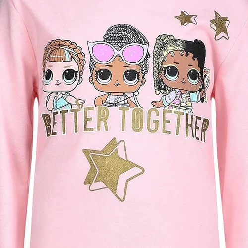 Vista 3 de LOL Surprise Girls Stargazer, Flipside and Marine QT Hoodie and Pants Set for Big Kids Pink