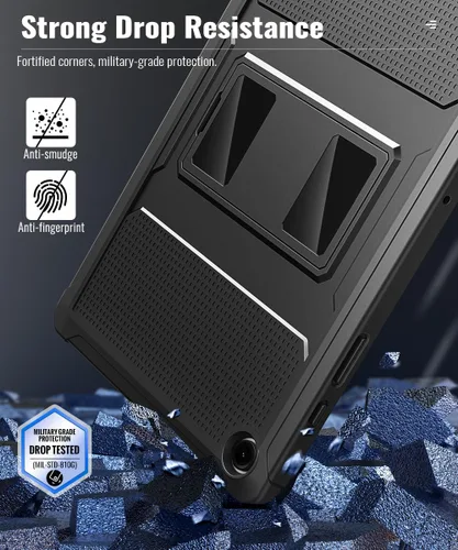 Vista 4 de MoKo Funda para Samsung Galaxy Tab A9 Plus/A9+ de 11 pulgadas 2023, a prueba de golpes de cuerpo completo resistente con protector de pantalla