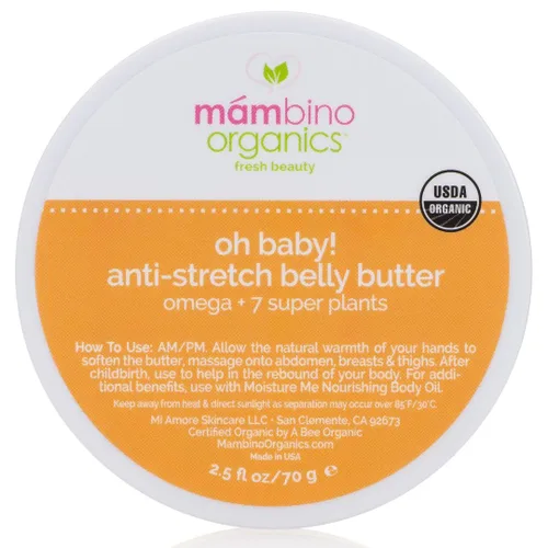 Vista 12 de Mambino Organics Oh Baby! Aceite de vientre para mujeres embarazadas, aceite orgánico para estrías para embarazo, elasticidad de la piel posparto