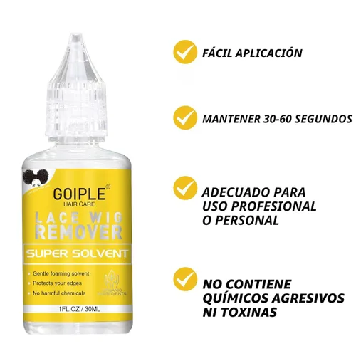 Vista 9 de Pegamento de peluca de 1.34 onzas, pegamento de peluca impermeable con encaje frontal para pelucas con herramientas y varilla de cera para cabello