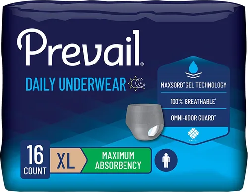 Vista 7 de Prevail - Ropa interior protectora para hombre - Ropa interior para incontinencia pull-up - Pañal desechable para adultos - Máxima absorción