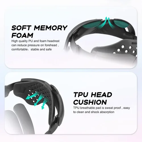 Vista 3 de MASiKEN Upgraded Head Strap for VR Headset Elite Strap Shift Weight On Forehead Release Face Squeeze Enhance Comfort in VR Games Breathable TPU Back