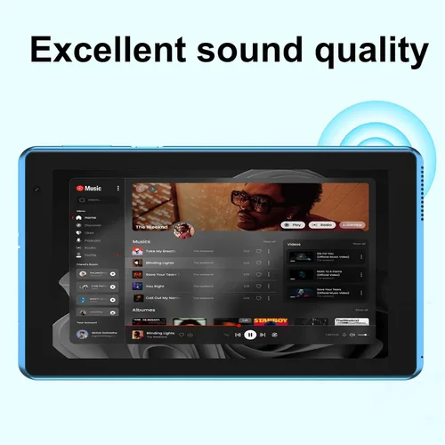 Vista 8 de CUPEISI Tablet Android 14, tableta de 7 pulgadas con funda, 8 GB de RAM+32 GB de ROM/1 TB Tableta expandible, 1.6 GHz, computadora con procesador