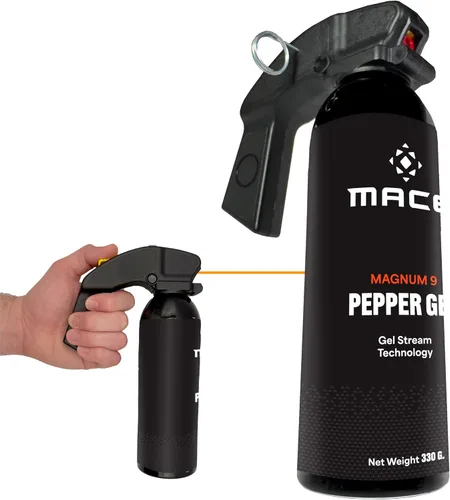 Vista 9 de Mace Pepper Gel - Max Police Strength with UV Dye, No Wind Blowback, Long Range Protection, Personal Security & Home Defense Pepper Spray Gel for