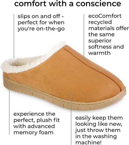 Vista 2 de isotoner Pantuflas Rory sin cordones para mujer