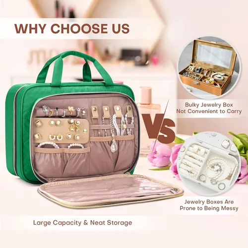 Vista 13 de Neceser de viaje con organizador de joyas, Beige