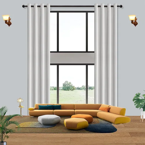 Vista 19 de Qiseca Cortinas extralargas de 132 pulgadas de largo para sala de estar, cortinas de techo de 11 pies, ventanas altas hechas a medida de 2 pisos
