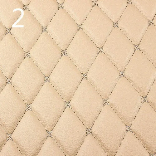 Vista 2 de Tong Gu Tapicería acolchada de espuma de piel sintética gruesa con respaldo de esponja (beige)