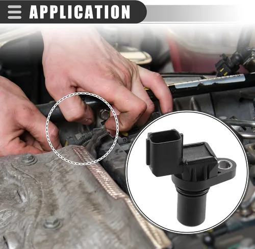Vista 3 de Motoforti Sensor de posición del árbol de levas, para Mitsubishi Eclipse 1996-2005, ABS, MD327107, negro
