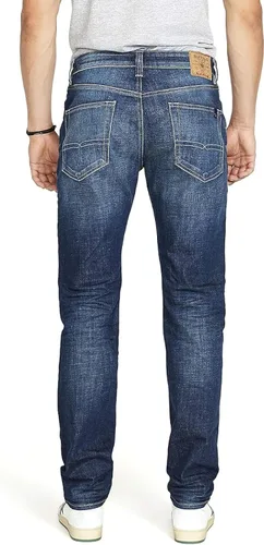 Vista 2 de Buffalo David Bitton Ben - Jeans de mezclilla cónicos relajados para hombre
