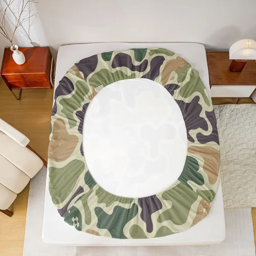 Vista 5 de Erosebridal Camouflage Sheets for Boys Girls Game Console Fitted Sheet,3D Gamer Controller Kids Bedding Sets Army Camo Bed Sets Twin 2 Piece