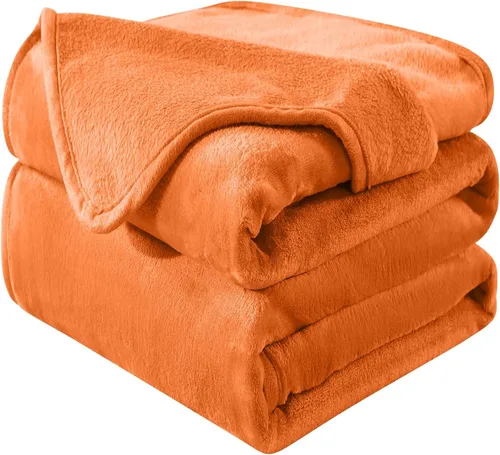 Vista 3 de Manta Snuggle Sac extra mullida, manta de forro polar para viajes, manta para sofá, cama, sofá, manta cálida y suave con patrón a rayas, 50 x 60