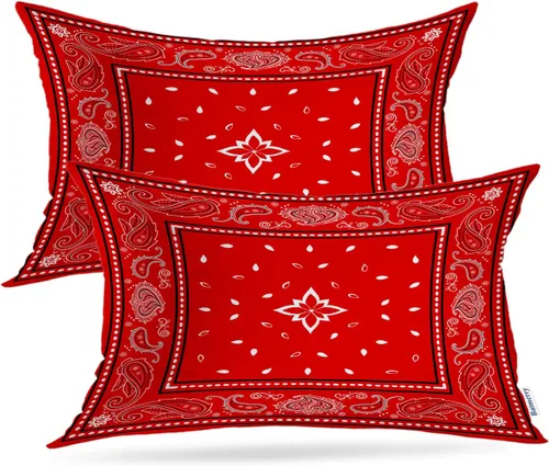 Vista 96 de Batmerry Fundas de almohada de bosque de arce otoñal, casas de sillas de madera, hojas amarillas, fundas de almohada decorativas, impresión digital