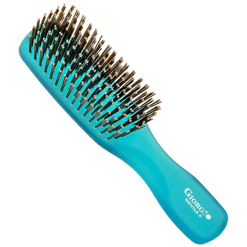 Vista 15 de Giorgio Gentle Blue Neon - Cepillo para el cabello de tamaño completo, 7.75 pulgadas, hombres, mujeres y niños, cepillo desenredante, masajeador