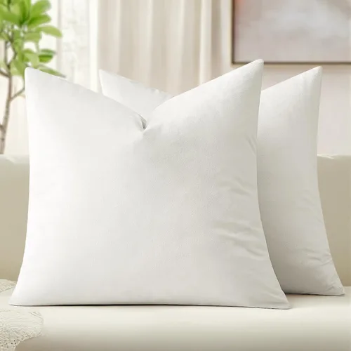 Vista 25 de MIULEE Paquete de 2 fundas de almohada de terciopelo decorativas rectangulares lumbares, fundas de cojín suaves sólidas para sofá, sofá, dormitorio