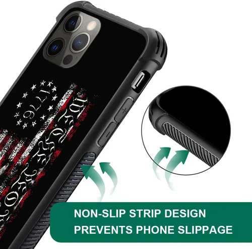 Vista 3 de DAIZAG Funda compatible con iPhone 13 Pro Max, protección completa, a prueba de golpes, antiarañazos, funda de TPU para hombre y mujer, bandera