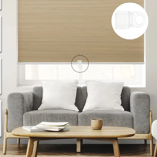 Vista 5 de Paquete de 10 agarres enrollables en forma de U para colgar cortinas con anillo, clips de cortina para ventanas inalámbricas para el hogar, clips
