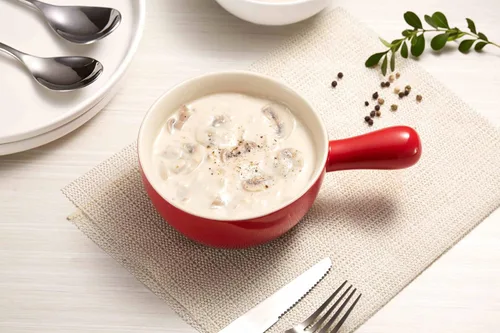 Vista 4 de Kook Cuencos de sopa de cebolla francesa, cuencos de cerámica apilables con asas, aptos para horno, microondas y lavavajillas, para cereales, sopas