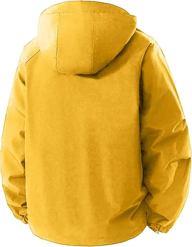 Vista 2 de Chaqueta de nieve ligera e impermeable para hombre, rompevientos cálidos, con capucha, de secado rápido, ropa exterior de viaje