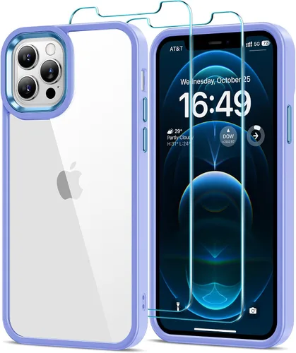 Vista 41 de HOOMIL Funda para iPhone 11 con 2 protectores de pantalla de vidrio templado, no amarillea, protección contra caídas, arañazos, transparente, parte