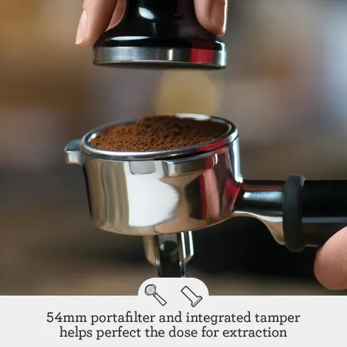 Vista 4 de Cafetera exprés Breville The Infuser, Semi-Automatic, Sésamo negro