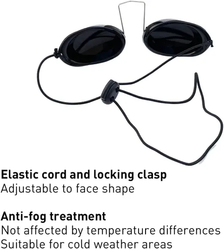 Vista 4 de Gafas protectoras pacientes de belleza para IPL, láser, LED, tratamiento de lámpara UV, sin bloqueo de luz, transparente