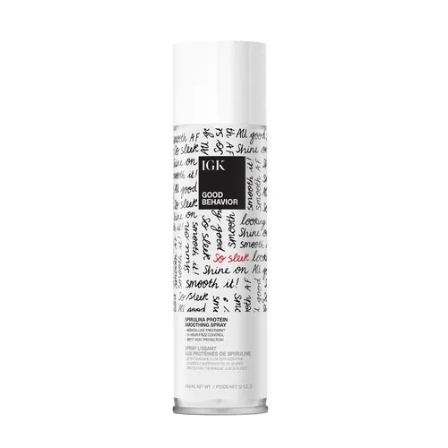 Vista 13 de IGK GOOD BEHAVIOR Spirulina Spray suavizante de proteína Control de encrespamiento + protector de calor Vegano + libre de crueldad 5.6 onzas