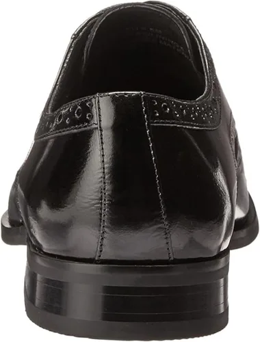 Vista 3 de Zapatos Stacy Adams Tinsley Wingtip Oxford para hombre Negro