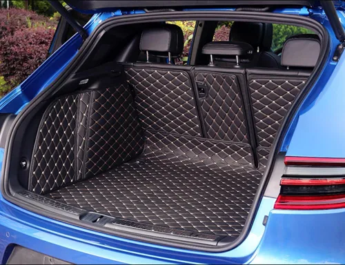 Vista 7 de ZYCHUANGYING Alfombrilla para Maletero de Coche Compatible con Porsche MacanElectric 2024 2025 Alfombrilla de Carga Ajuste a Medida para Todo Clima
