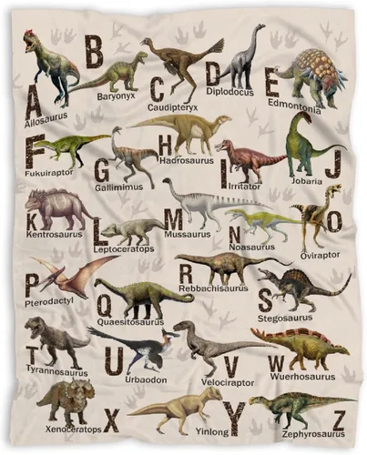 Vista 17 de Manta de dinosaurio para regalo, manta de franela ultra suave y acogedora, manta de forro polar ligera y mullida, manta de felpa cálida para sofá