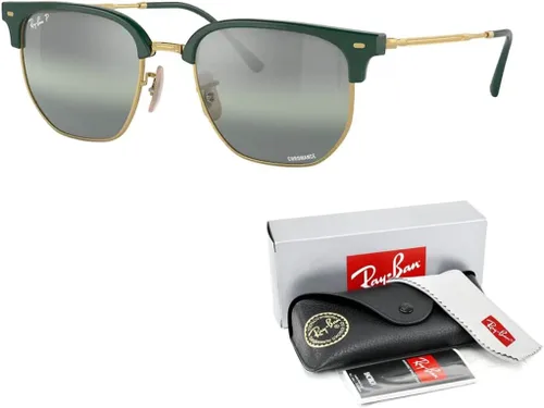 Vista 3 de Ray-Ban RB4416 - Gafas de sol hexagonales de metal Clubmaster para hombre y mujer + paquete con kit de gafas de diseñador iWear