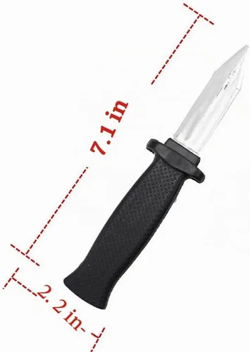 Vista 5 de Wendy Mall 2 piezas retráctil cuchillo broma truco Halloween accesorios juguete desapareciendo daga falsa hoja de plástico mágico juguete
