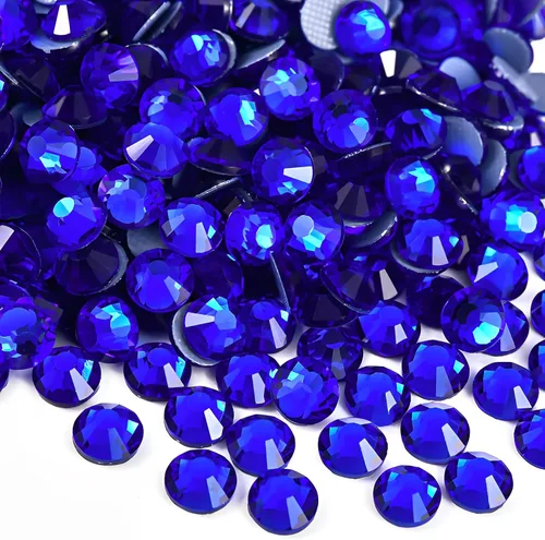 Vista 31 de Jollin Hot Fix - Diamantes de imitación de cristal con parte trasera plana, gemas de diamantes de imitación de 0.079 pulgadas