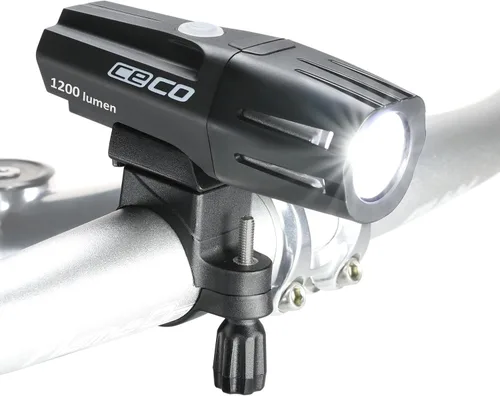 Vista 9 de CECO -Estados Unidos: Luz de bicicleta recargable USB de 1.200 lúmenes - Resistente y duradera IP67 impermeable y resistente a los impactos FL-1