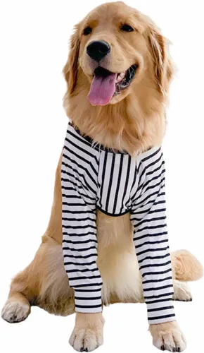 Vista 5 de Protector de codo para perro, manga larga para recuperación de articulaciones del perro, manga larga para evitar lamer heridas, coderas largas