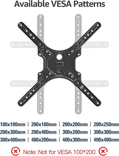 Vista 3 de MOUNTUP Soportes de pared para TV para la mayoría de televisores de 26 a 60 pulgadas, soporte de TV de movimiento completo con giro y extensión
