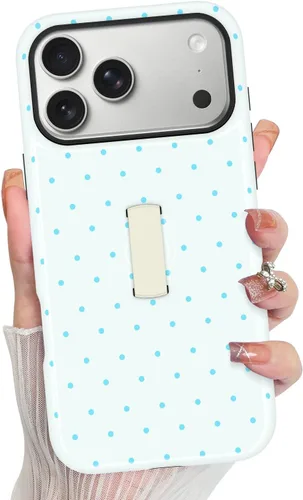 Vista 37 de KANGHAR Compatible con iPhone 17 Pro Case Spot Pattern - Negro Mancha rosada negra