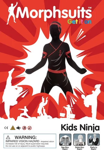 Vista 4 de Morphsuits Disfraz de Ninja para niños