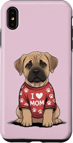 Vista 11 de Womens I Love Mom Bullmastiff Dog Mother's Day Mastiff Mom Case for iPhone 17