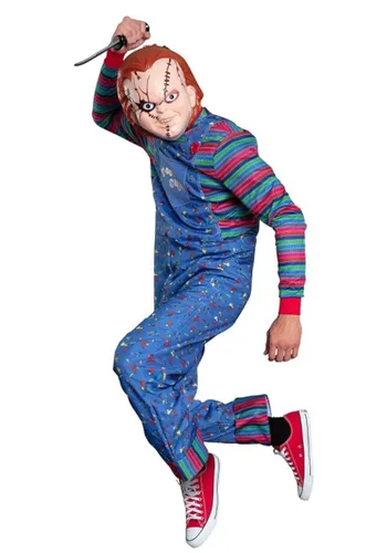 Vista 3 de Disfraz de Chucky para Hombre para Halloween Multicolor