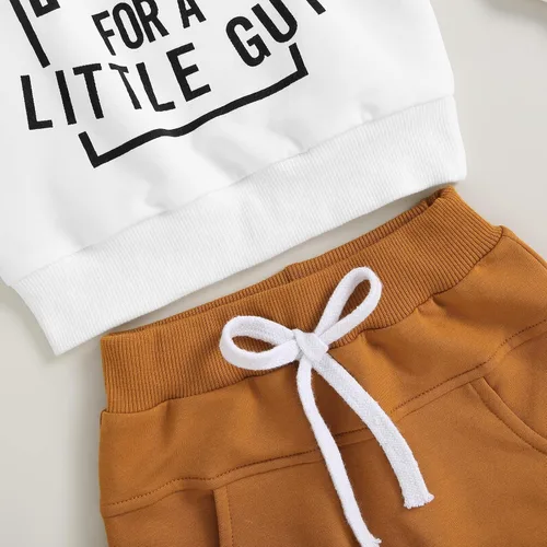 Vista 4 de Engofs Conjunto de sudadera de manga larga para bebé niño y niña, 2 piezas, sudadera de manga larga para otoño e invierno