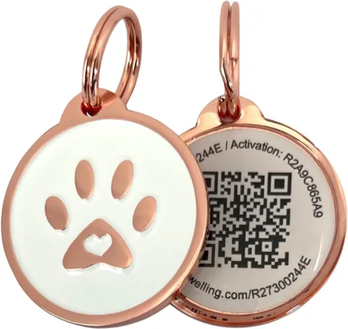 Vista 21 de Etiqueta de identificación para mascotas con código QR de Pet Dwelling – Etiquetas inteligentes para perros y gatos para la seguridad de las pata